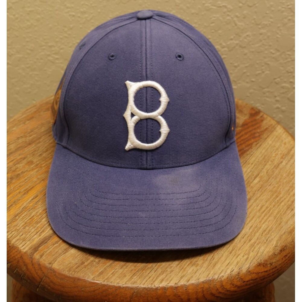 Brooklyn Dodgers 47 Brand Cooperstown Snapback Hat Navy Blue Tan Underbrim Cap